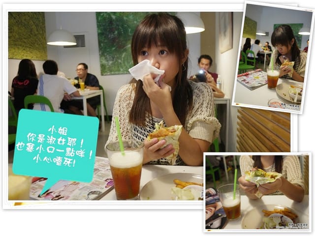 ▌嘉義．不是大俠的小女子也要大口吃的「樂檸漢堡」 ▌