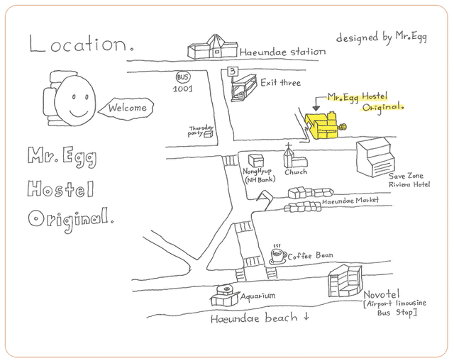 ║第一次釜山自助行就上手之北韓喊打出發釜山去。入住 Miss Egg 民宿║
