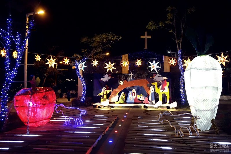 嘉義縣政府舉辦「故宮開嘉門、嘉藝賞燈趣」活動於19日點燈，最引人入勝的是「縣府3D光雕區」，不過，3D光雕秀僅到27日就結束，民眾須把握時間。  嘉義縣政府為迎接故宮南院開幕，於19日起，舉辦「故宮開嘉門、嘉藝賞燈趣」活動，共有8大主題燈區，賞燈區位於嘉義縣政府前及長達1公里的太子大道裝置展出，活動一直到明年元宵節。  其中的「縣府3D光雕區」是以3D雷射燈光投影，展示的「3D光雕秀」涵蓋嘉義的宗教、藝術及文化觀光等元素，如阿里山小火車穿越櫻花樹下美景畫面，縣府大樓化身為大型耶誕禮物裝飾，令觀看民眾嘆為觀