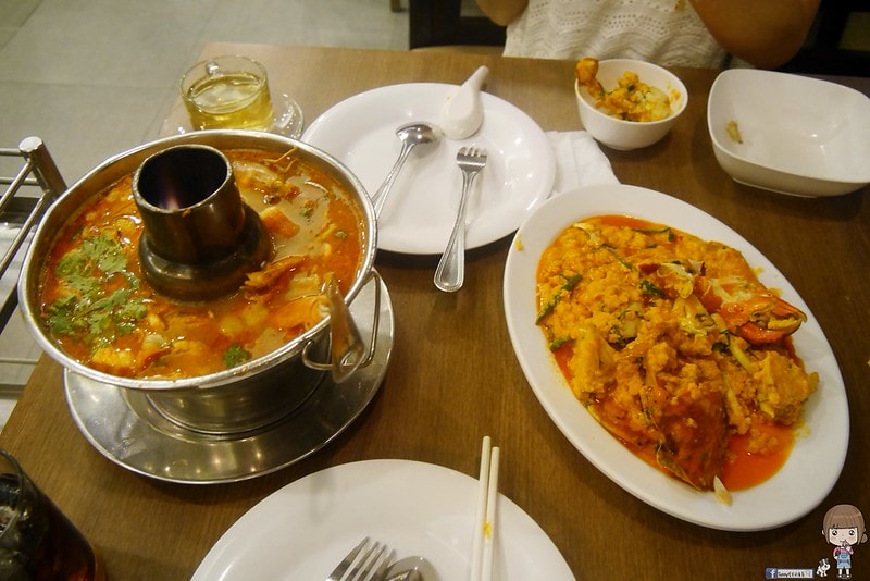 泰國曼谷+華欣五天四夜自由行建興酒家咖哩螃蟹