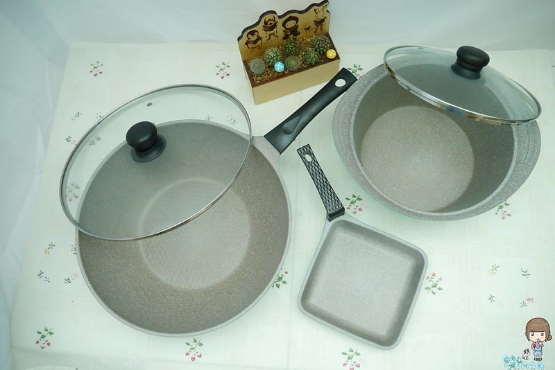 【CUOCO】韓國原裝完美角度易翻炒鍋組(3鍋1蓋4件組)