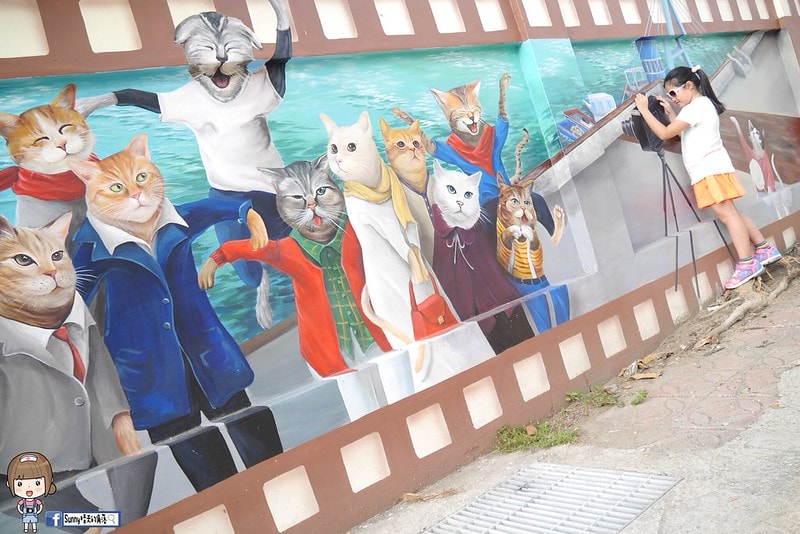 嘉義布袋喵星人愛情故事彩繪