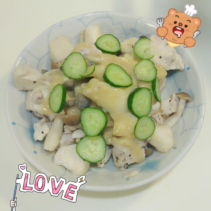 酒窩小姊懶人弄食日常－味噌菇菇雞