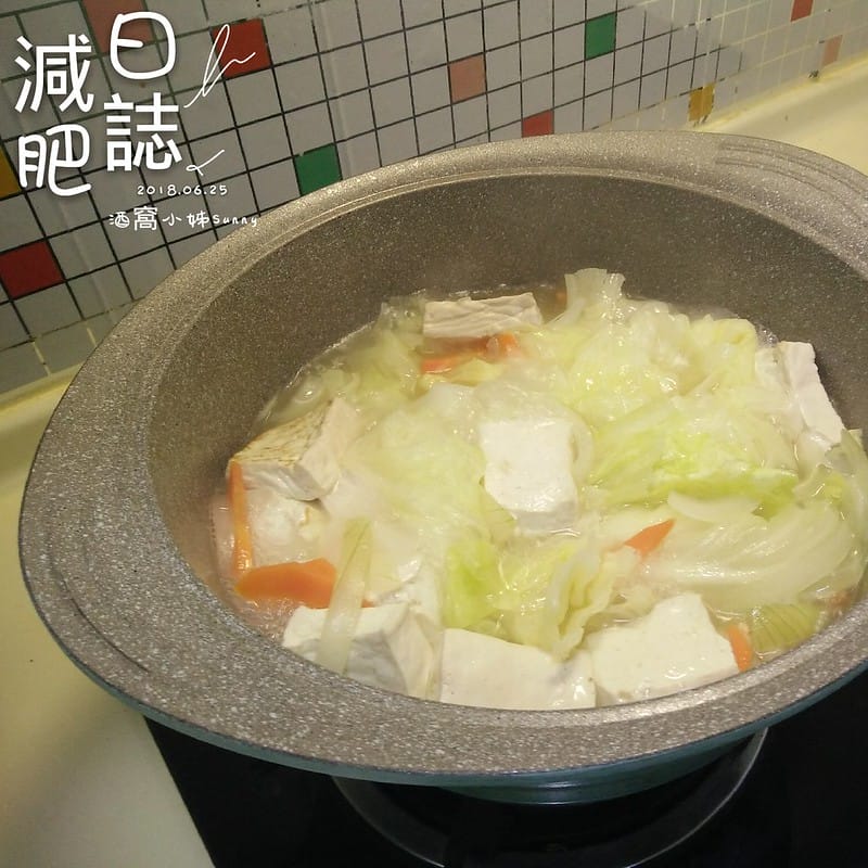 味噌蔬菜豆腐魚湯（減肥版/高蛋白高纖低油）