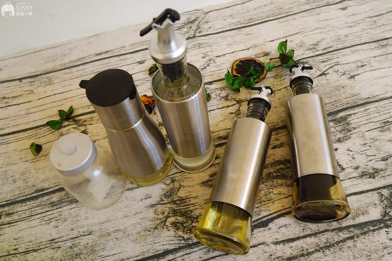 廚房好用小物推薦|品幸福-質感不鏽鋼玻璃油壺罐,304不鏽鋼保鮮盒