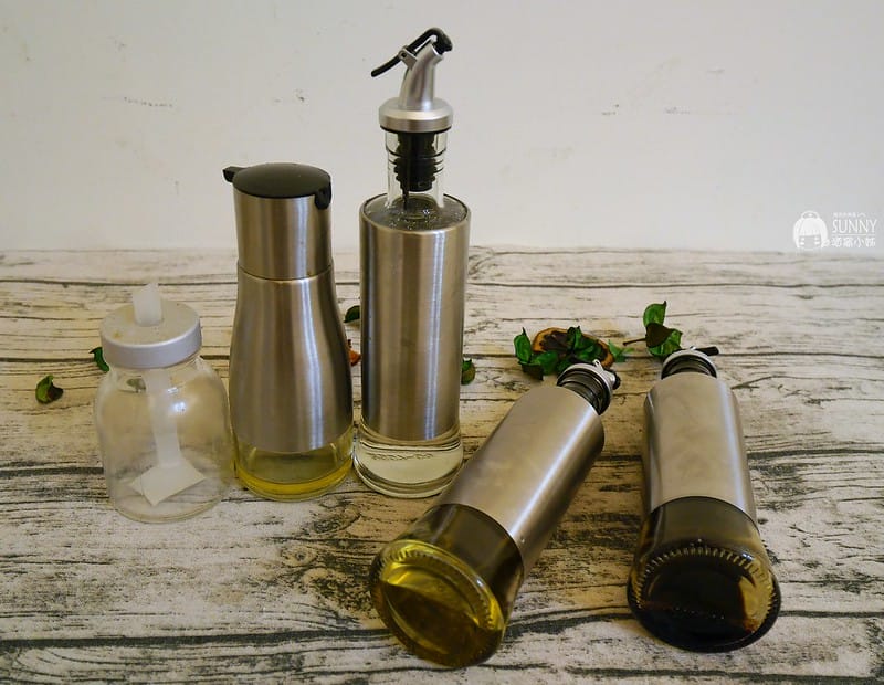 廚房好用小物推薦|品幸福-質感不鏽鋼玻璃油壺罐,304不鏽鋼保鮮盒