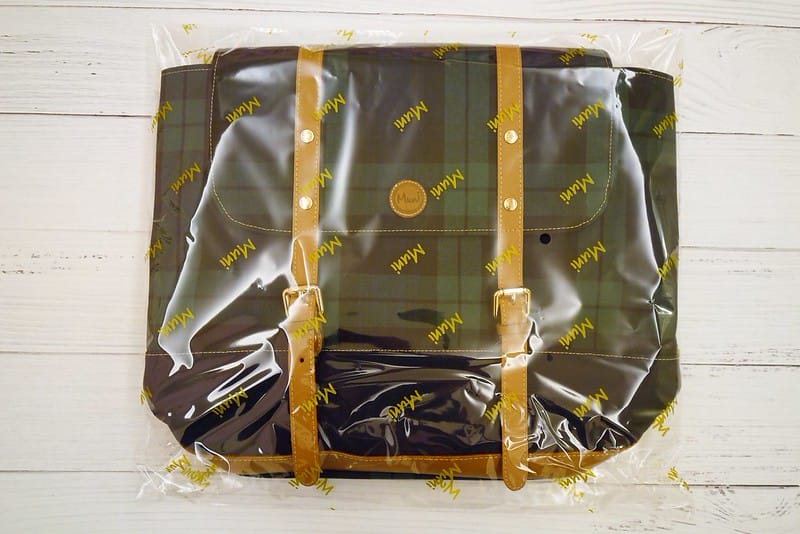 Muni經典格紋率性後背包