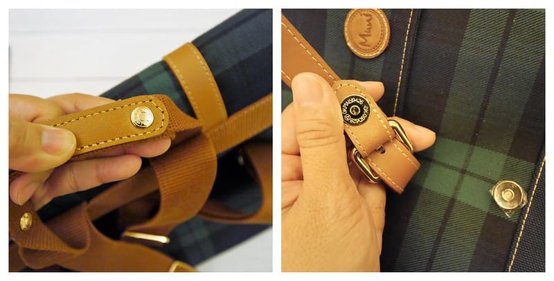 Muni經典格紋率性後背包