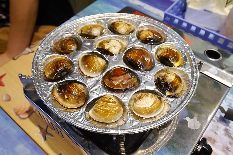 嘉義文化夜市美食蜊正站好(鮮烤蛤蜊)