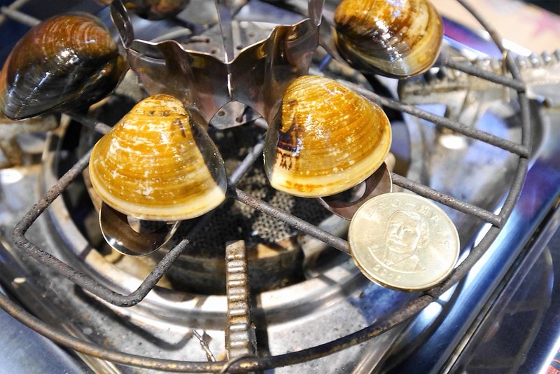 嘉義文化夜市美食蜊正站好(鮮烤蛤蜊)