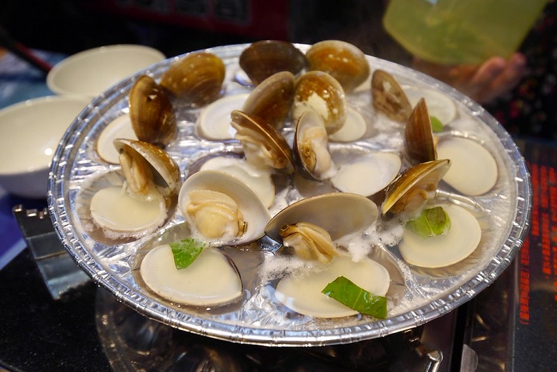 嘉義文化夜市美食蜊正站好(鮮烤蛤蜊)