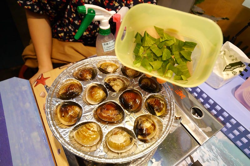 嘉義文化夜市美食｜蜊正站好（鮮烤蛤蜊）