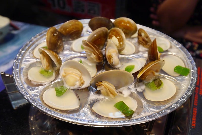 嘉義文化夜市美食｜蜊正站好（鮮烤蛤蜊）