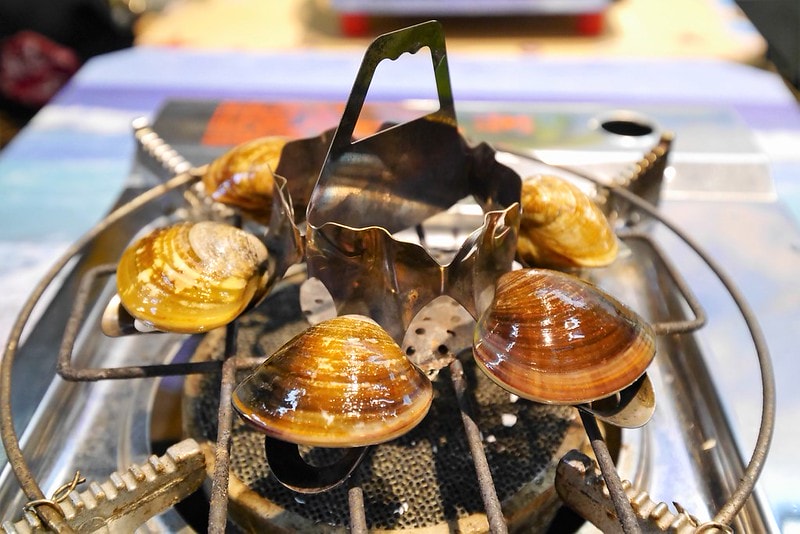 嘉義文化夜市美食蜊正站好(鮮烤蛤蜊)