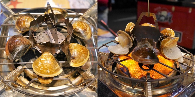 嘉義文化夜市美食蜊正站好(鮮烤蛤蜊)