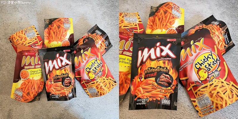 酒窩小姊の追劇零食｜泰國超人氣mix脆脆條韓式辣雞口味！香脆辣讓你一口一口涮嘴停不了
