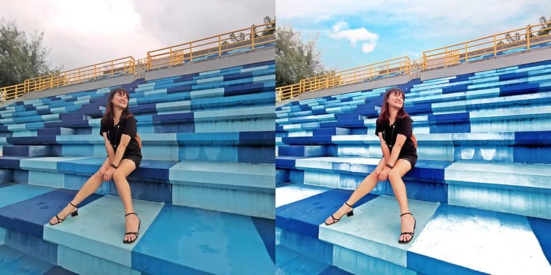 拯救陰天照片大作戰,用PICNIC幫你一秒P出美美的藍天