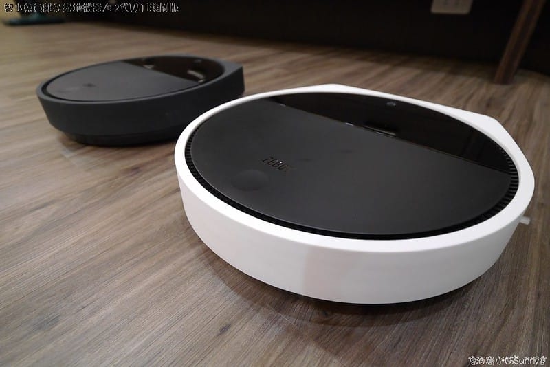 [開箱]ZEBOT 智小兔負離子掃地機器人吸塵器 2代 WiFi 滾刷版-簡約黑白(美國設計-台灣研發)(APP搶購)