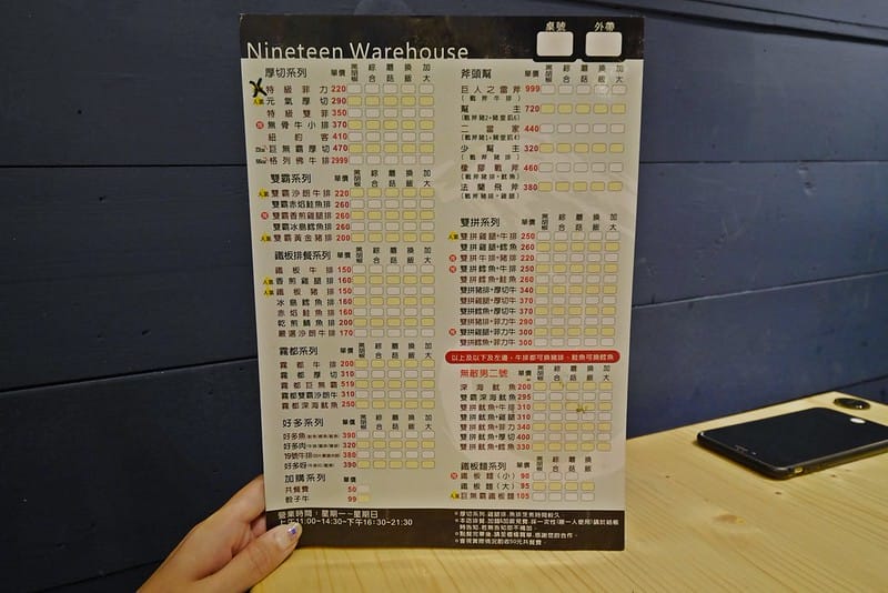 嘉義美食.嘉義牛排.19號倉庫鐵板牛排