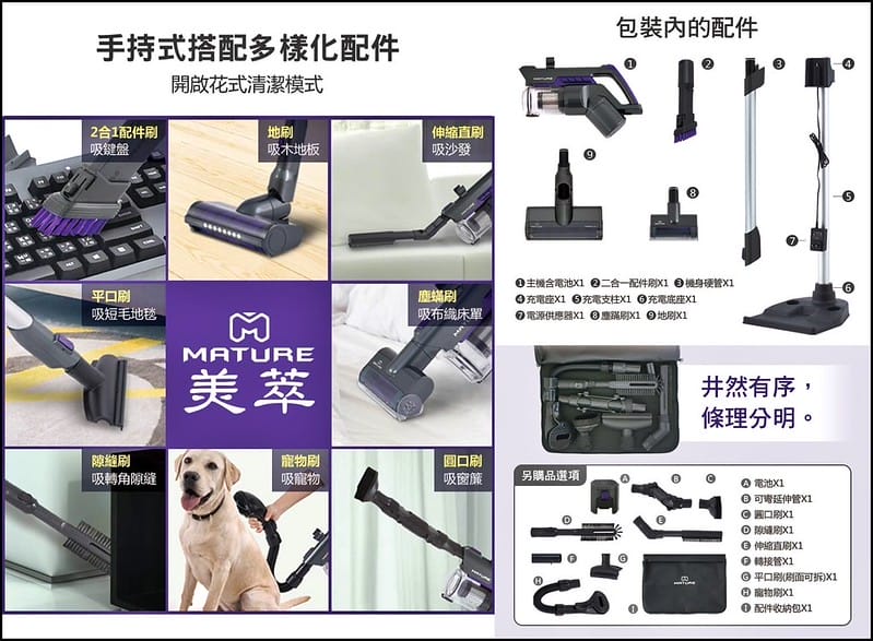 MATURE美萃 數位馬達無線吸塵器 CY-2906VB1(豪華全配版)
