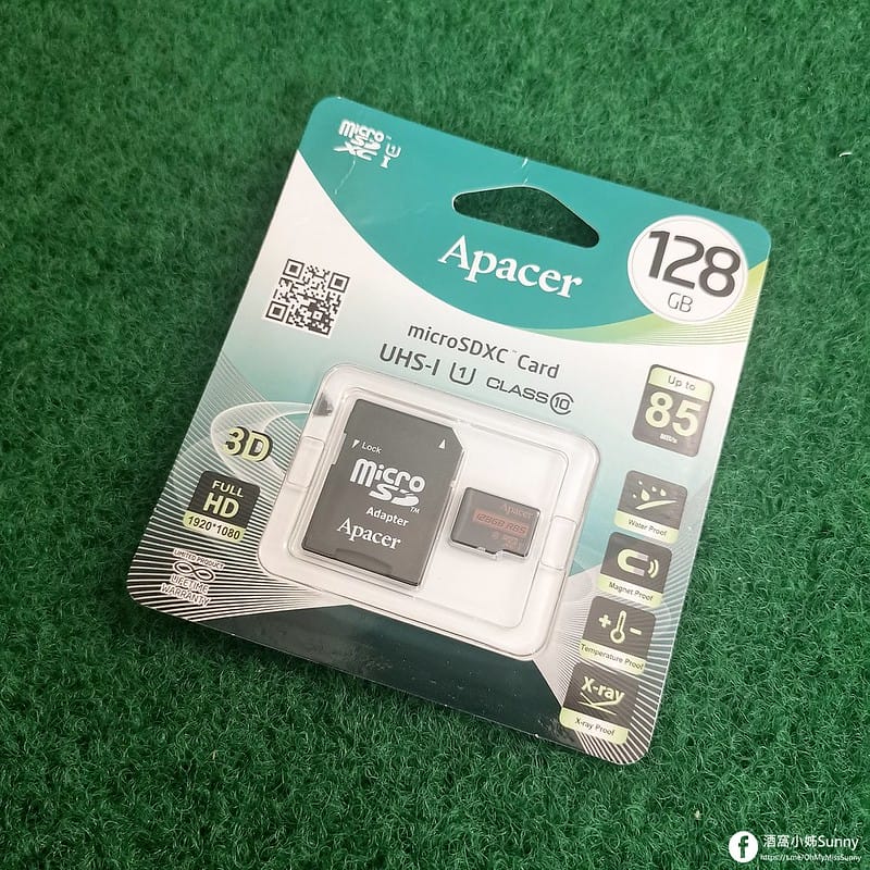 手機備份神器｜Qubii Android 備份豆腐*1 + Apacer UHS-1 128GB記憶卡*1+hoco輕量2.4A急速雙孔快充頭白色*1