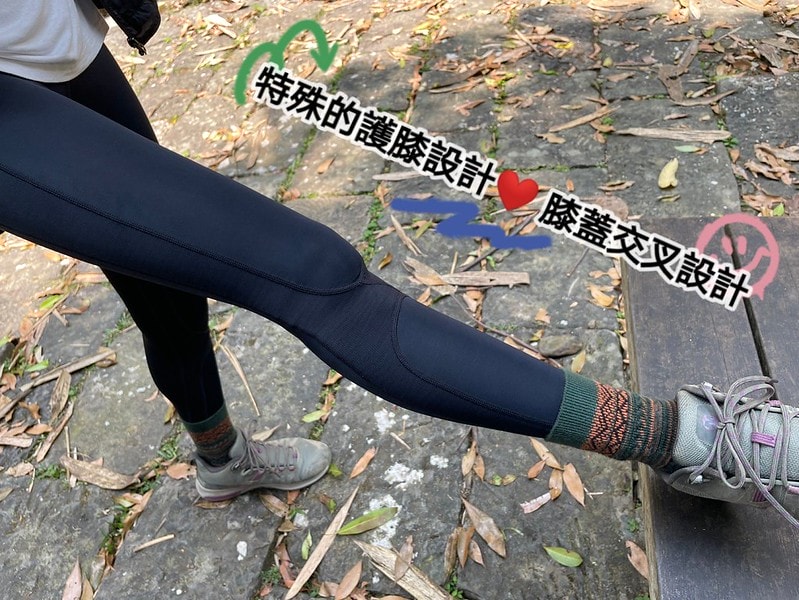 壓力褲試穿報告【Fitty】運動護膝壓力褲(女款・經典全黑)