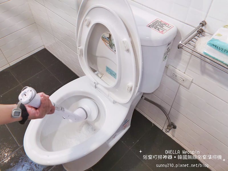 開箱｜韓國OHELLA Neospin無線浴室清掃機