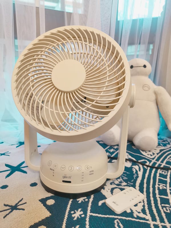 酒窩小姊の開箱日常｜Giaretti  10吋遙控DC復古循環扇(GT-VF10)