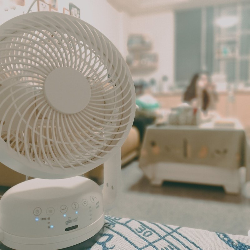 酒窩小姊の開箱日常Giaretti 10吋遙控DC復古循環扇(GT-VF10)