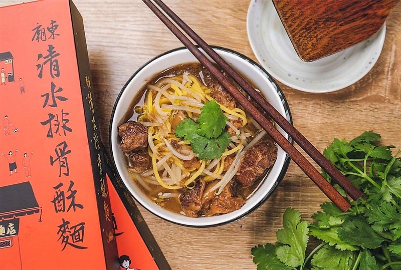 團購美食篇|五分鐘在家就能吃到廟東夜市美食“清水排骨酥麵”囉!常溫保存免冷凍不佔空間,文末有團購甜甜價! - 第6張圖 團購美食|清水排骨酥麵