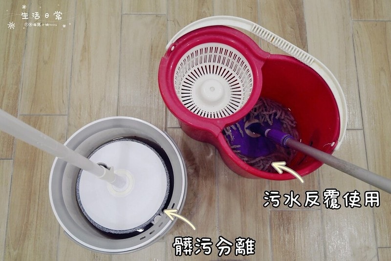 百潔_免沾手_拖布_髒污分離