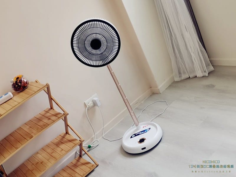 開箱｜【NICONICO】12吋美型DC摺疊遙控循環扇