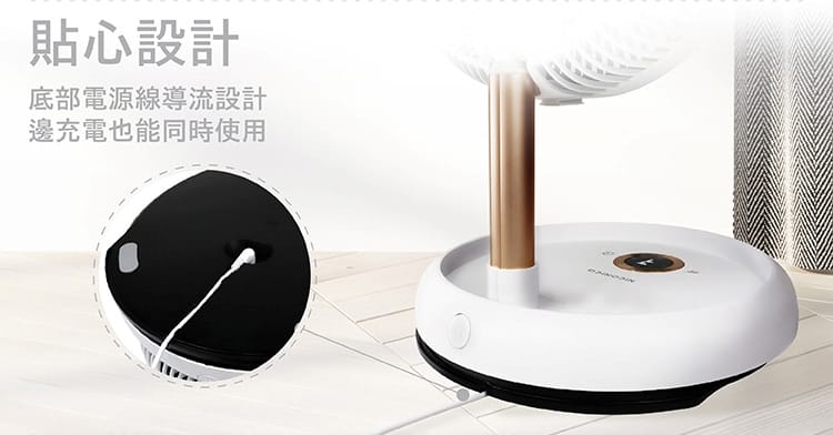 【NICONICO】12吋美型DC摺疊遙控循環扇(NI-DC1012)