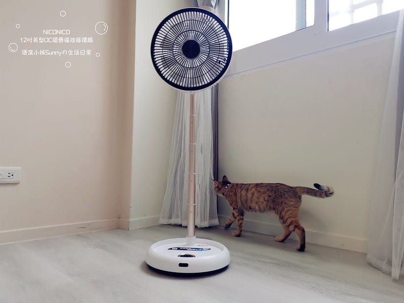 開箱｜【NICONICO】12吋美型DC摺疊遙控循環扇