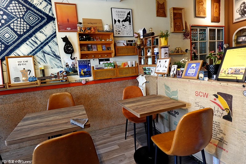 鹿草美食酒窩小姊sunny in 幕後咖啡