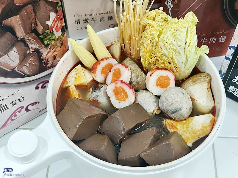 宅配美食｜團購必買－藍海饌diamond of sea，跟現煮的一樣好吃-常溫牛肉麵，麻辣鴨血，清燉排骨