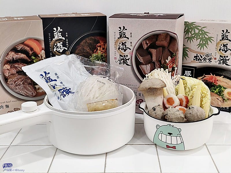 宅配美食｜團購必買－藍海饌diamond of sea，跟現煮的一樣好吃-常溫牛肉麵，麻辣鴨血，清燉排骨