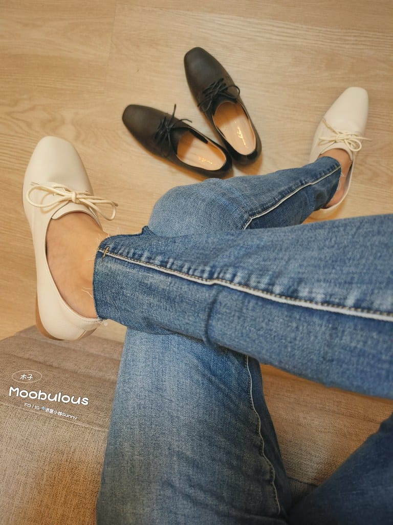 【moobulous木子】台灣手工真皮氣墊平底鞋