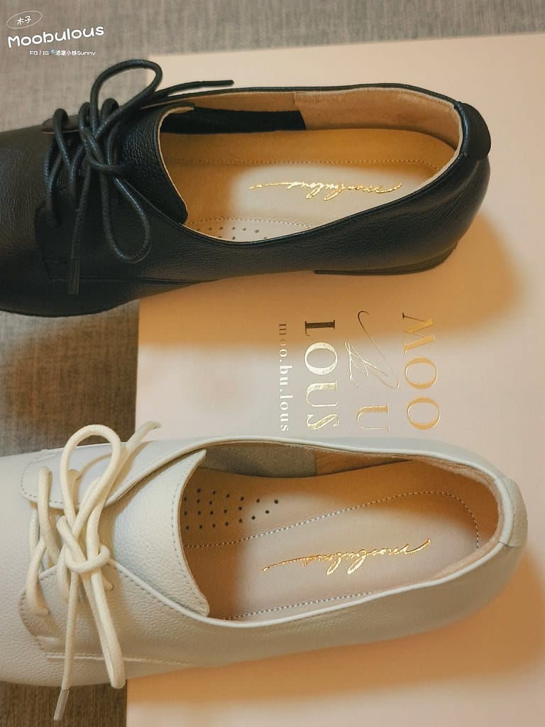 【moobulous木子】台灣手工真皮氣墊平底鞋