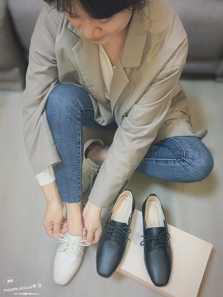 【moobulous木子】台灣手工真皮氣墊平底鞋