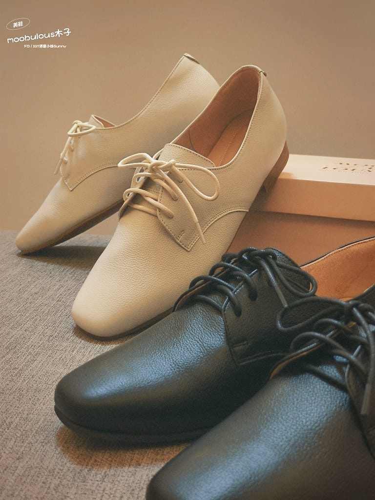 【moobulous木子】台灣手工真皮氣墊平底鞋