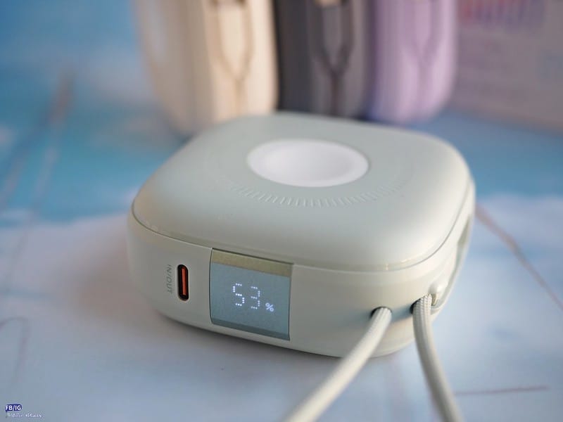 開箱｜aircolor 雲朵系六合一 磁吸無線快充行動電源