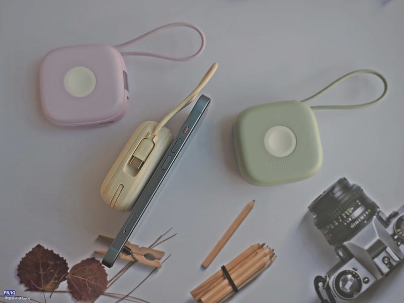 開箱｜aircolor 雲朵系六合一 磁吸無線快充行動電源