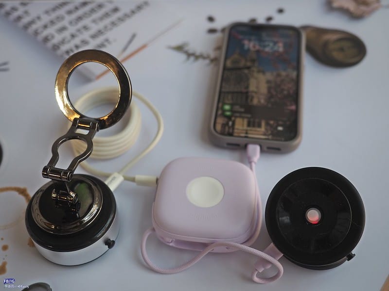 開箱｜aircolor 雲朵系六合一 磁吸無線快充行動電源