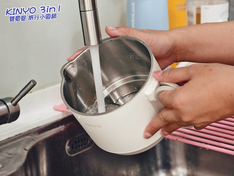 一分鐘開箱｜【KINYO】3in1雙電壓旅行小圓鍋