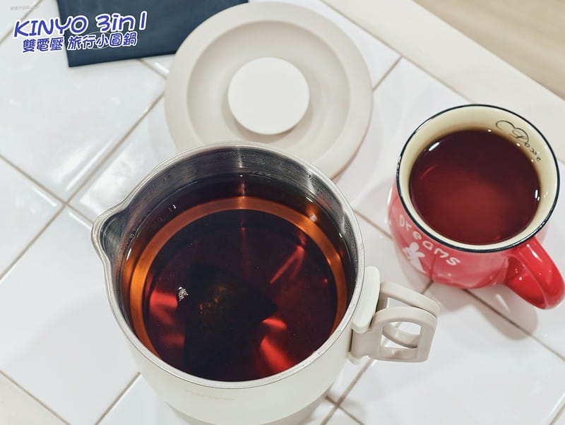 一分鐘開箱｜【KINYO】3in1雙電壓旅行小圓鍋
