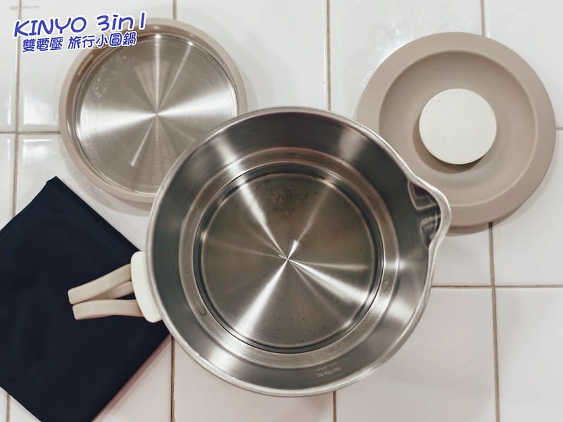 一分鐘開箱｜【KINYO】3in1雙電壓旅行小圓鍋