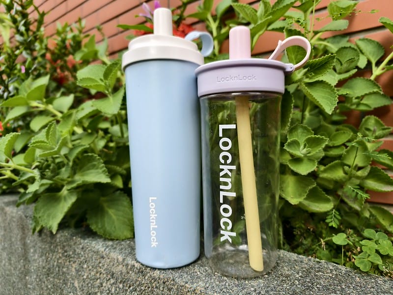 樂扣樂扣｜SUSU不鏽鋼吸管杯(750ml)+嚼對FUN飲吸管杯(750ml)+Tritan大容量背帶水壺2L