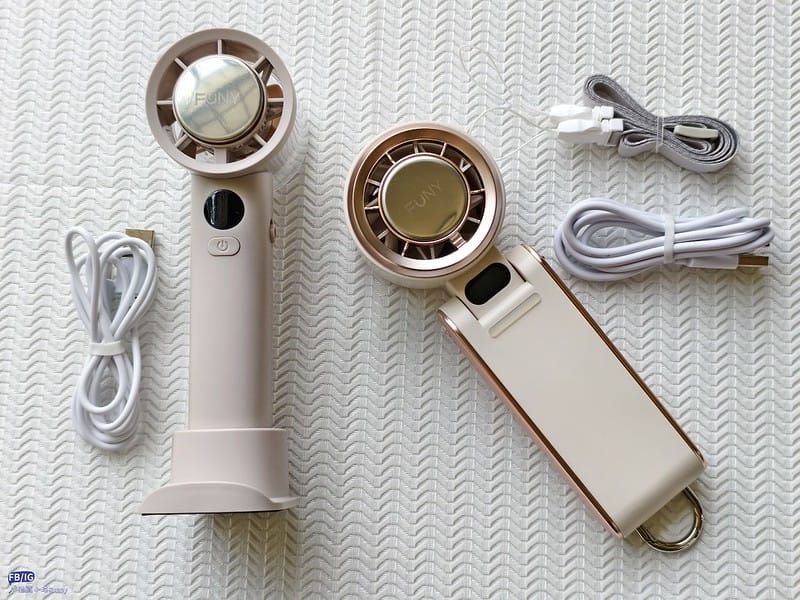 2025隨身風扇推薦｜開箱【FUNY】冰晶渦輪手持風扇＆冰鎮渦輪多功能風扇