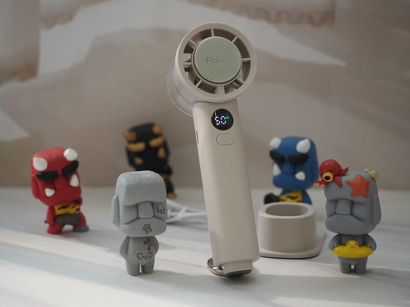 2025隨身風扇推薦｜開箱【FUNY】冰晶渦輪手持風扇＆冰鎮渦輪多功能風扇